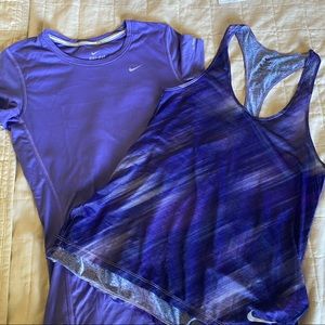 Two Nike workout shirts